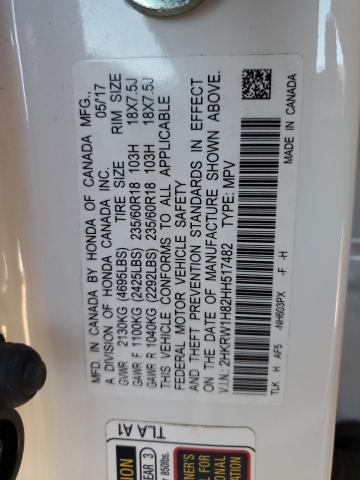 2017 HONDA CRV 2HKRW1H82HH517482