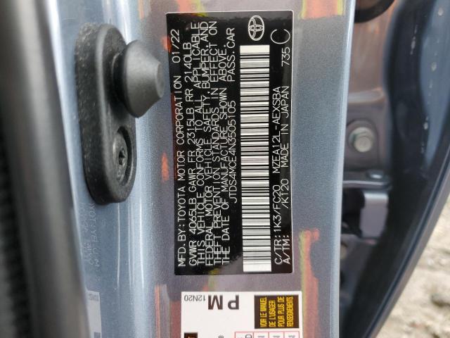 2022 TOYOTA COROLLA SE - JTDS4MCE4N3505105