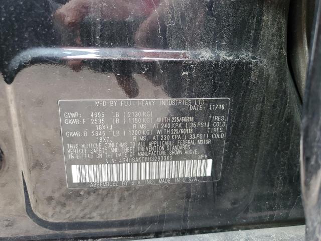 2017 SUBARU OUTBACK 2. 4S4BSAKC8H3293362