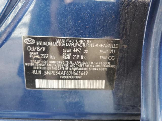 2018 HYUNDAI SONATA SPORT 5NPE34AF8JH663649