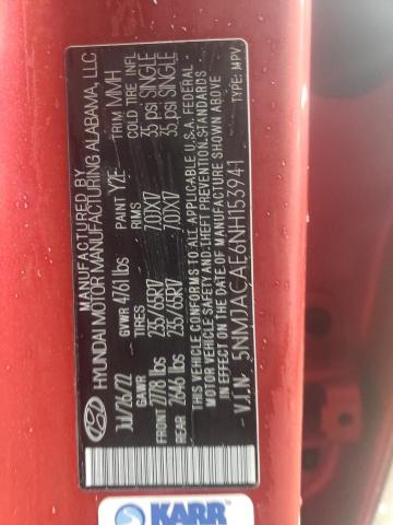 2022 HYUNDAI TUCSON SE - 5NMJACAE6NH153941