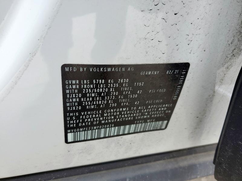 2021 VOLKSWAGEN ID.4 FIRST WVGDMPE23MP020826