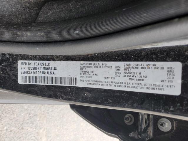 2021 RAM 1500 BIG H - 1C6SRFFT1MN668148