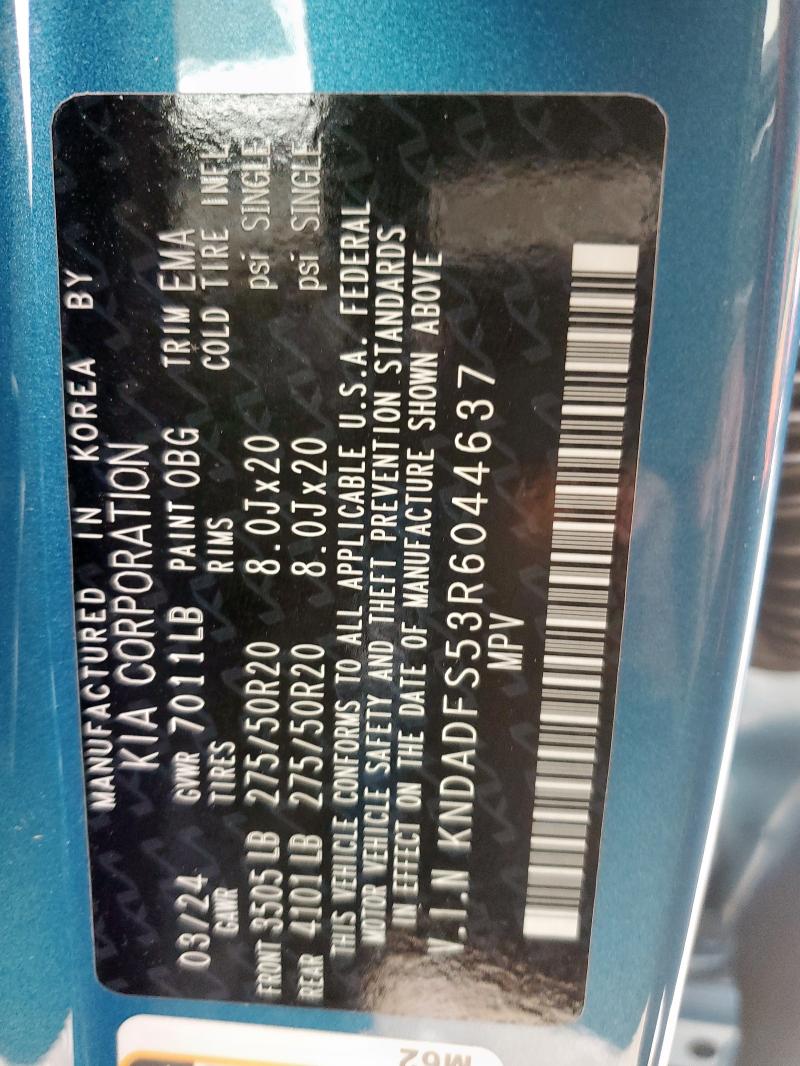 2024 KIA EV9 LAND KNDADFS53R6044637