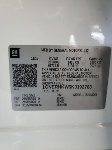 2019 CHEVROLET TRAVERSE L - 1GNERHKW6KJ192783