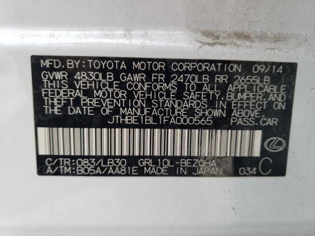 2015 LEXUS GS 350 - JTHBE1BL1FA000565
