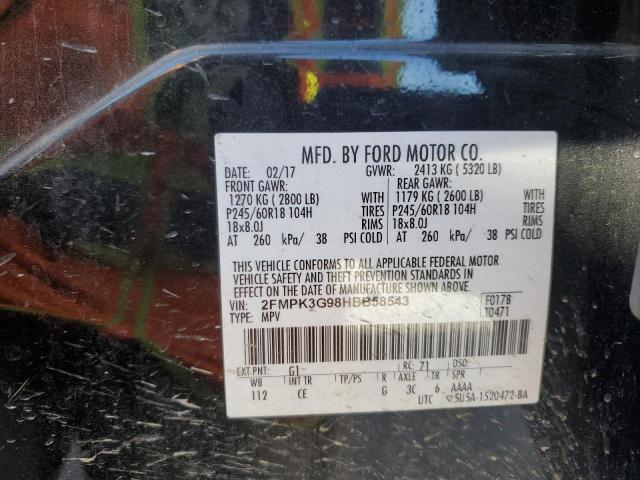 2017 FORD EDGE SE - 2FMPK3G98HBB58543