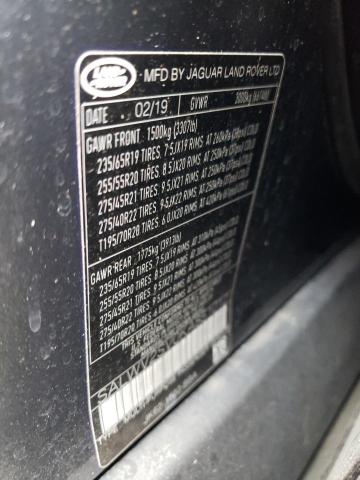 2019 LAND ROVER RANGE ROVE SALWV2SV0KA851012