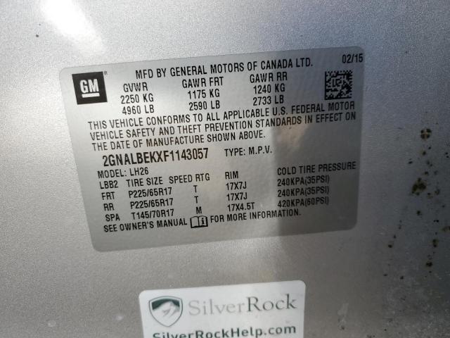 2015 CHEVROLET EQUINOX LT - 2GNALBEKXF1143057