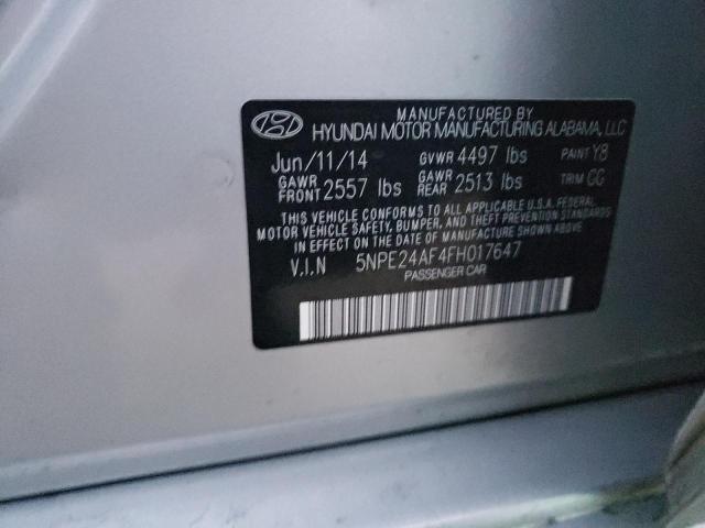 2015 HYUNDAI SONATA SE - 5NPE24AF4FH017647