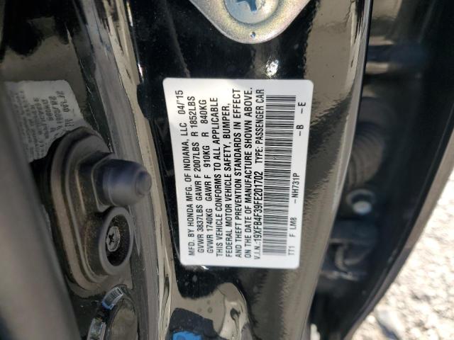 2015 HONDA CIVIC - 19XFB4F39FE201702
