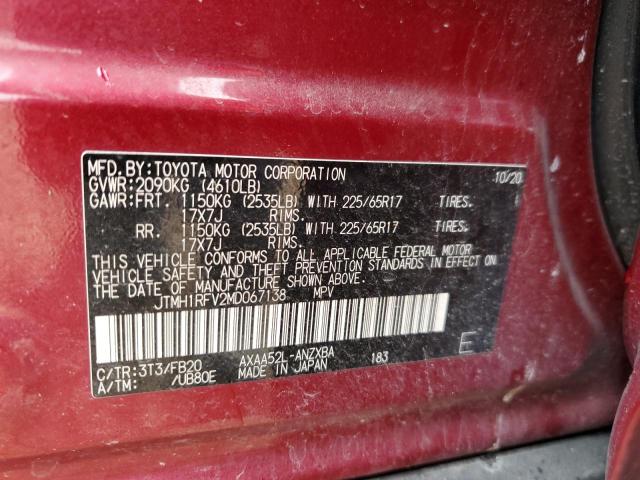 2021 TOYOTA RAV4 LE - JTMH1RFV2MD067138