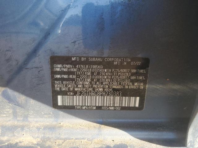 2023 SUBARU CROSSTREK - JF2GTHRC8PH230383