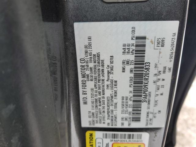 2018 FORD FUSION TIT - 3FA6P0D9XJR205833