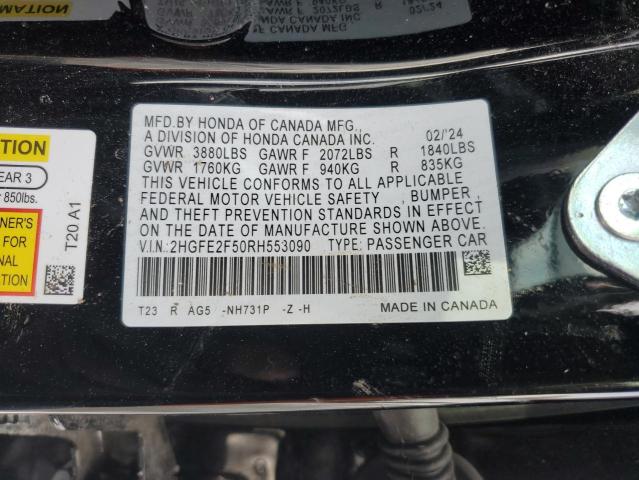 2024 HONDA CIVIC SPOR - 2HGFE2F50RH553090