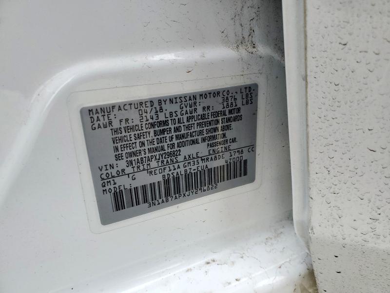 2018 NISSAN SENTRA S - 3N1AB7APXJY296822