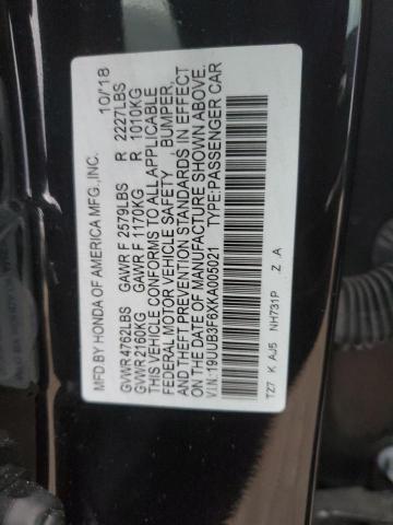 2019 ACURA TLX TECHNO - 19UUB3F6XKA005021