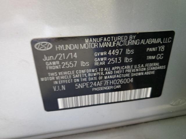 2015 HYUNDAI SONATA SE - 5NPE24AF7FH026004