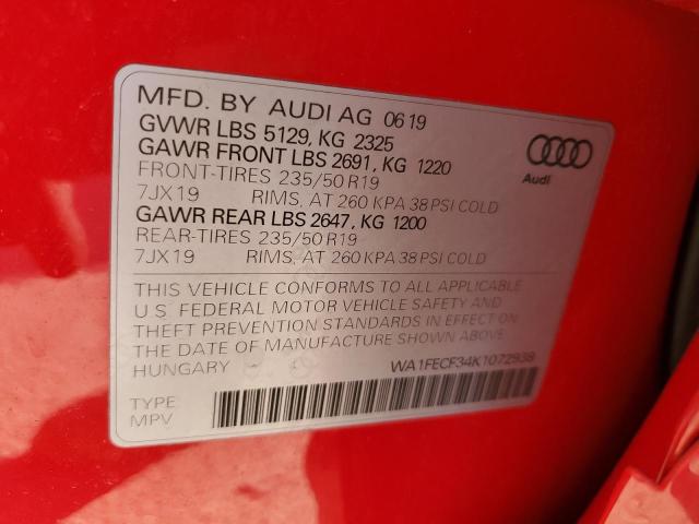 2019 AUDI Q3 PRESTIG - WA1FECF34K1072938