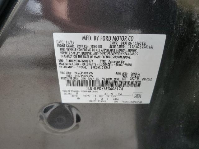2015 LINCOLN MKS 1LNHL9DK6FG608174