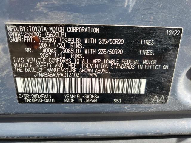 2023 SUBARU SOLTERRA P JTMABABA9PA013103