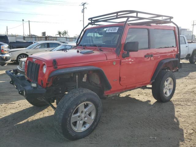 JEEP WRANGLER S 2018 red  flexible fuel 1C4AJWBGXJL937095 photo #1