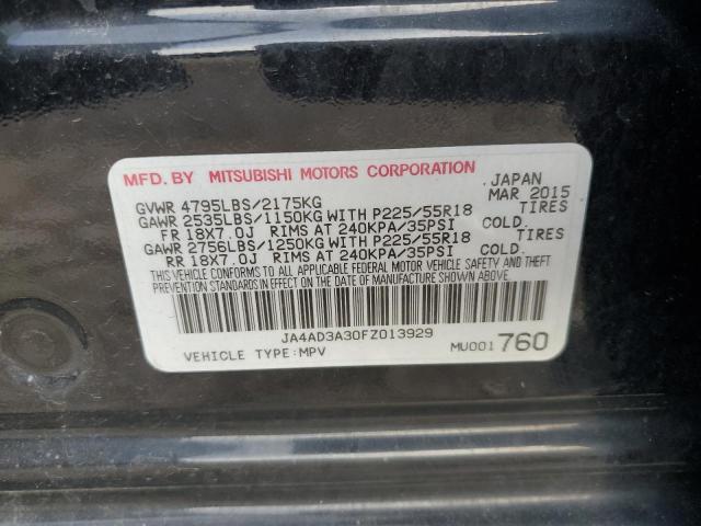 2015 MITSUBISHI OUTLANDER - JA4AD3A30FZ013929
