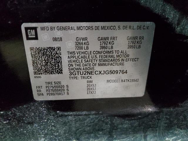 2018 GMC SIERRA K15 - 3GTU2NECXJG509764
