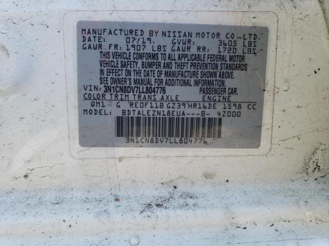 2020 NISSAN VERSA S - 3N1CN8DV7LL804776
