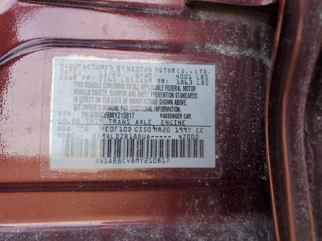 2021 NISSAN SENTRA SV - 3N1AB8CV8MY210817