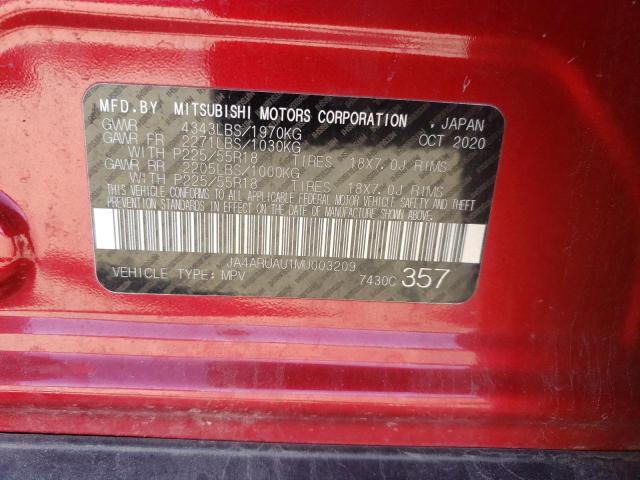 2021 MITSUBISHI OUTLANDER - JA4ARUAU1MU003209