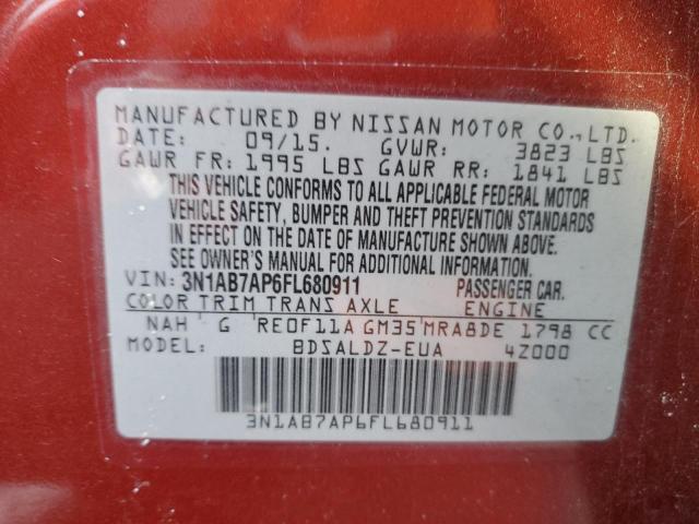 2015 NISSAN SENTRA S - 3N1AB7AP6FL680911