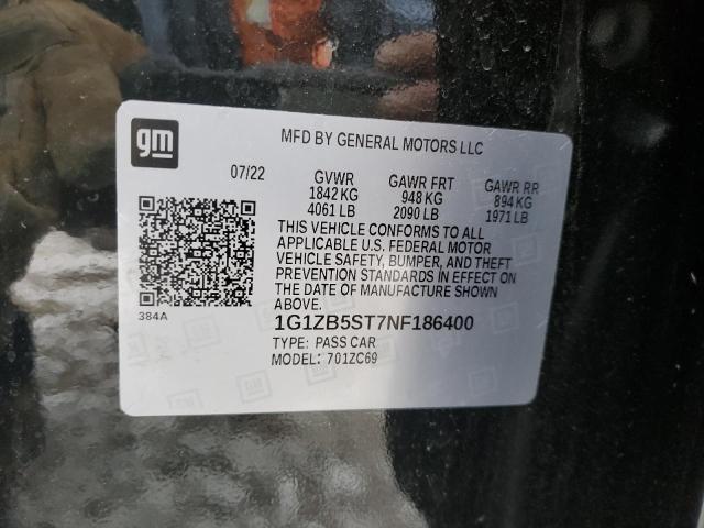 2022 CHEVROLET MALIBU LS - 1G1ZB5ST7NF186400