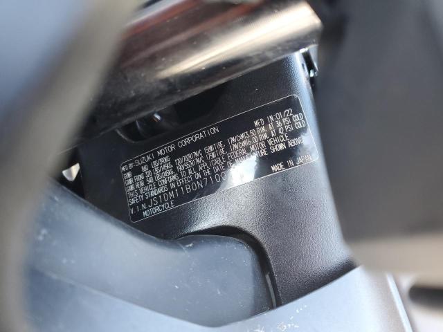 2022 SUZUKI GSX-R1000 JS1DM11B0N7100295