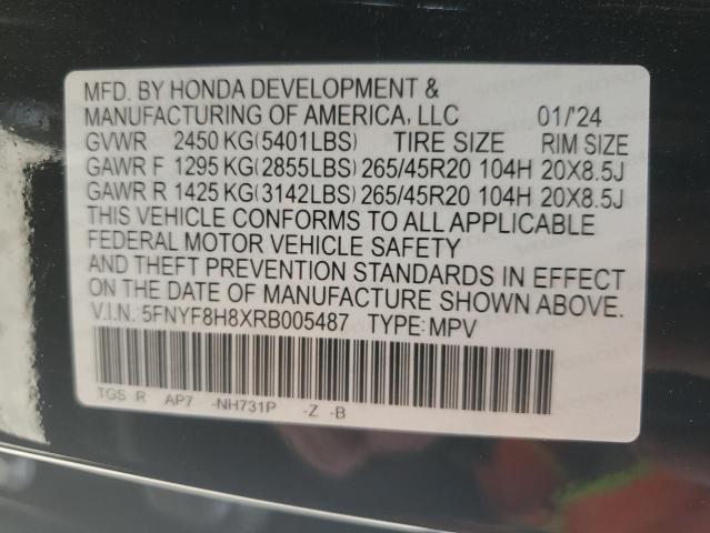 2024 HONDA PASSPORT B 5FNYF8H8XRB005487