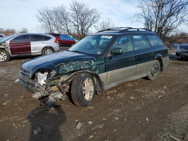 SUBARU LEGACY OUT 2002 green  gas 4S3BH686X27662398 photo #1