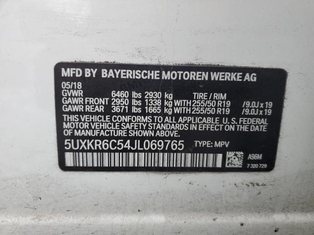 2018 BMW X5 XDRIVE5 5UXKR6C54JL069765