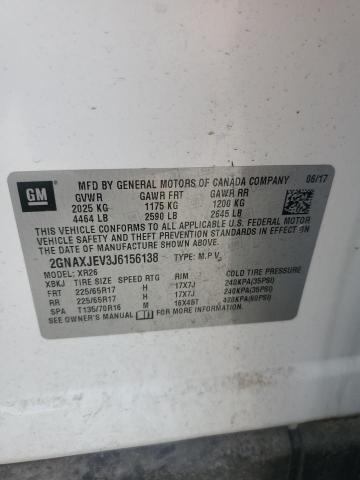 2018 CHEVROLET EQUINOX LT - 2GNAXJEV3J6156138