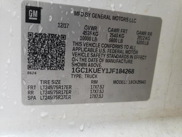 2018 CHEVROLET SILVERADO - 1GC1KUEY1JF184268