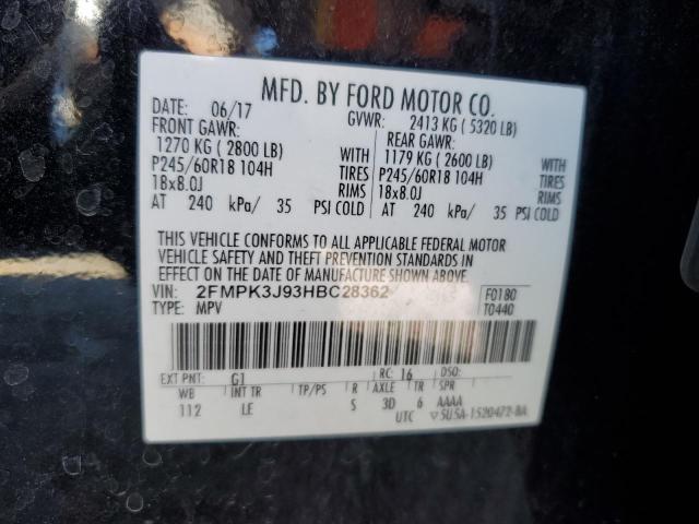 2017 FORD EDGE SEL - 2FMPK3J93HBC28362