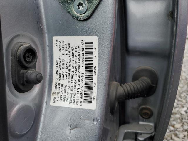 2018 HONDA CIVIC LX 2HGFC2F50JH554945