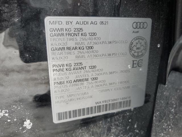 2021 AUDI Q3 TECHNIK WA1FECF38M1146414