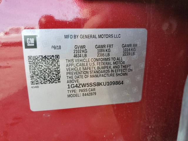 2019 BUICK LACROSSE S 1G4ZW5SS8KU109864