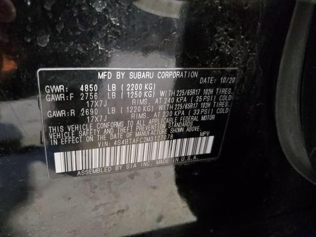 2021 SUBARU OUTBACK PR - 4S4BTAFC2M3127078