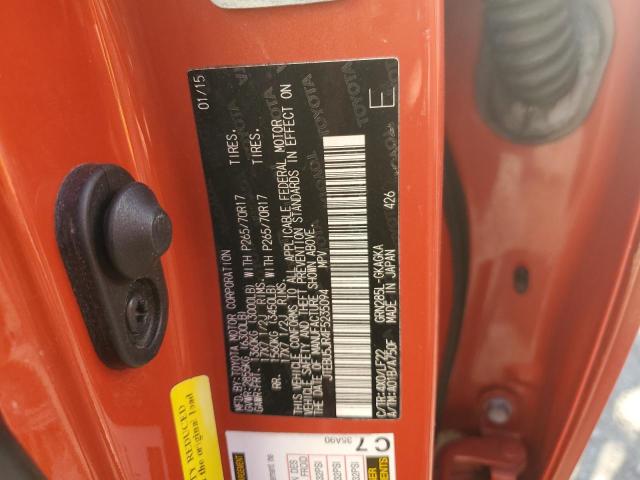 2015 TOYOTA 4RUNNER SR JTEBU5JR4F5235094
