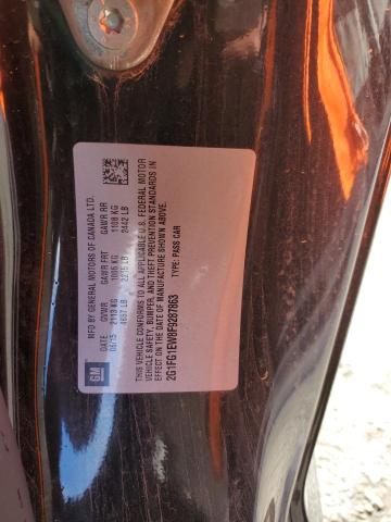 2015 CHEVROLET CAMARO SS 2G1FG1EW8F9287863