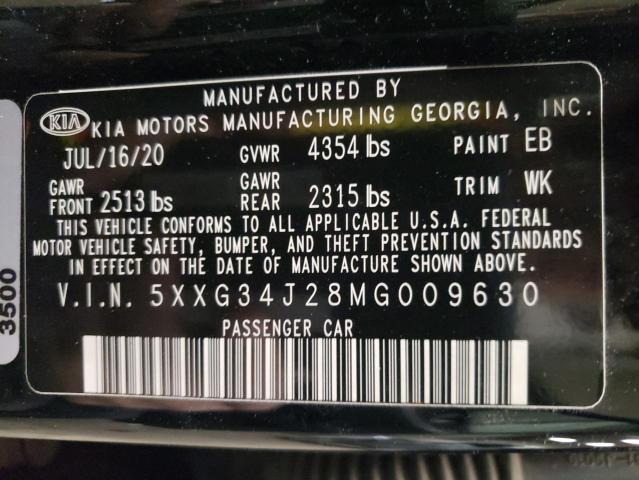 2021 KIA K5 EX - 5XXG34J28MG009630