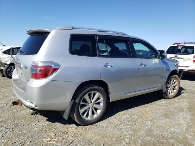 TOYOTA HIGHLANDER 2008 silver 4dr spor hybrid engine JTEEW44A382016901 photo #4