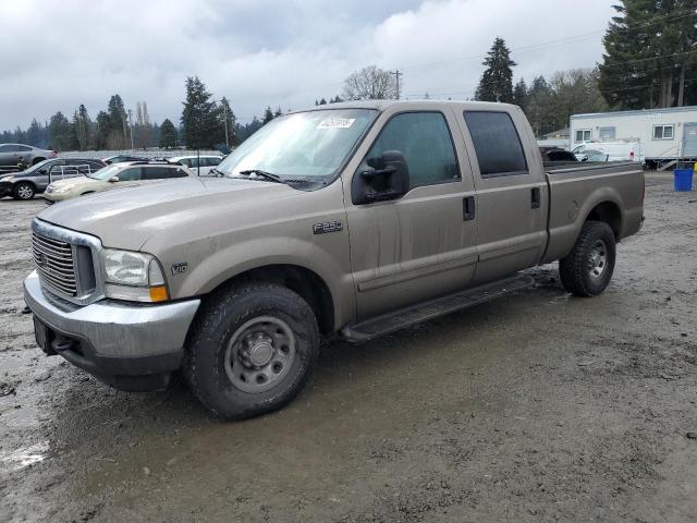 FORD F250 SUPER 2002 tan  gas 1FTNW20S62ED38381 photo #1