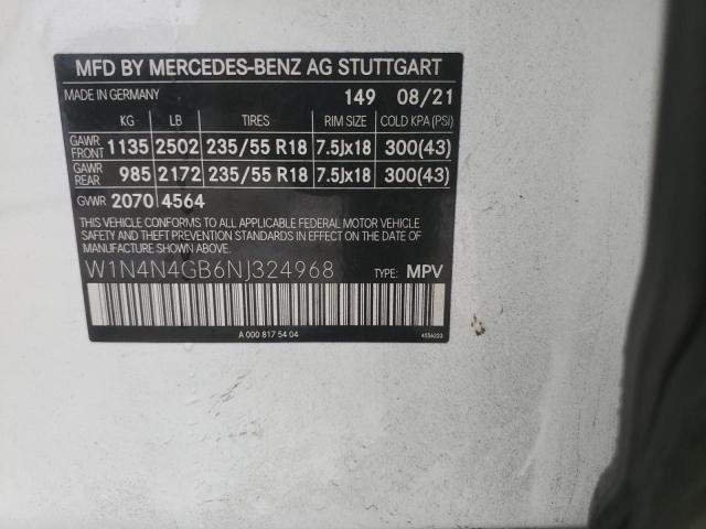 2022 MERCEDES-BENZ GLA 250 - W1N4N4GB6NJ324968